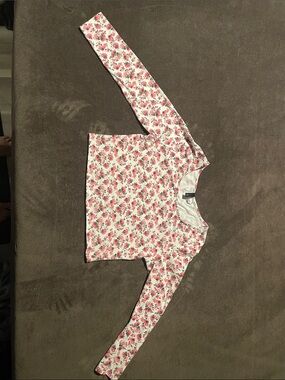 Divided Rose crop top